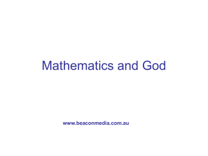 Maths and God Power point