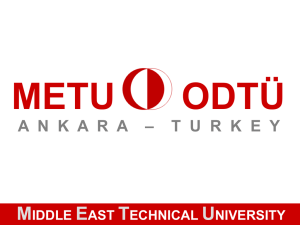 MIDDLE EAST TECHNICAL UNIVERSITY