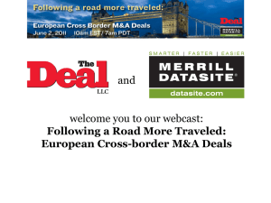 European Cross-border M&A Deals