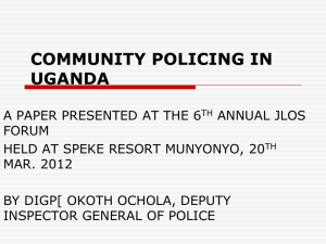 community policing in uganda