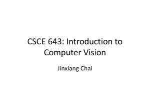 Introduction to Computer Vision - TAMU Computer Science Faculty
