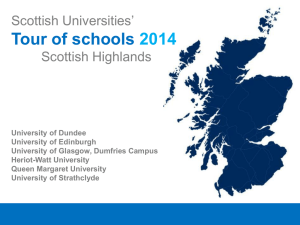 Scottish Universities Tour
