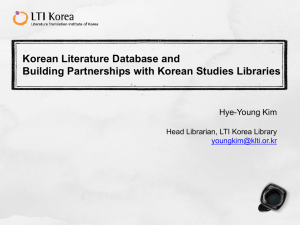 3. LTI Korea Library - The Council on East Asian Libraries
