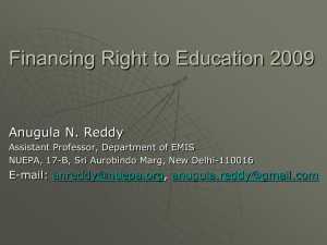 Right to Education 2009: Indicators for Monitoring the Implementation