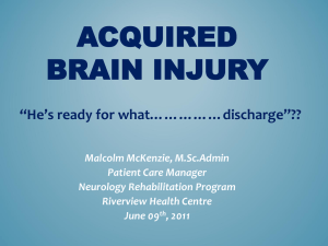 Acquired Brain Injury Powerpoint