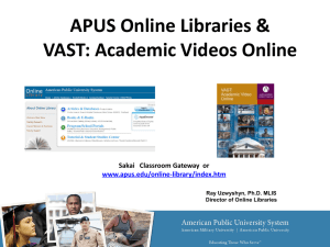 Interdisciplinary Academic Video: Streaming in an