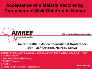 MOAB018 - Amref Health Africa International Conference