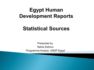 Statistical Sources - Ministry of Development Planning and Statistics