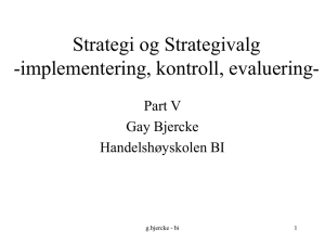 Valg av Strategier