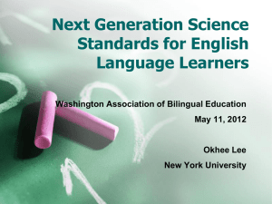 Promoting Science Learning and Language Development of ELLs