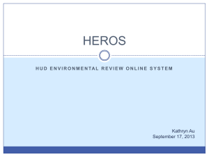 HUD Environmental review online system