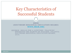Key Characteristics of Successful Students