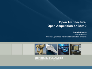 Open Architecture, Open Acquisition or Both?