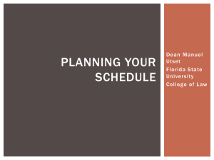 Academic Planning Presentation - Florida State University College