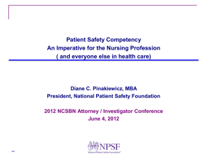 NPSF Program Portfolio - National Council of State Boards of Nursing