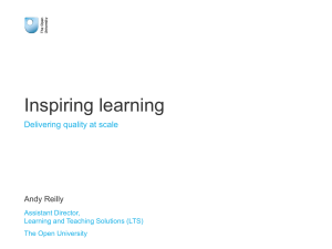 Inspiring learning - The Open University