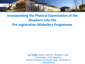 Newborn and Infant Physical Examinations