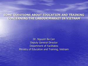 vietnam education and training development
