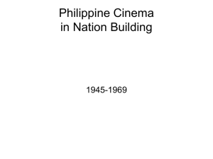 Philippine Cinema in Nation Building 1945
