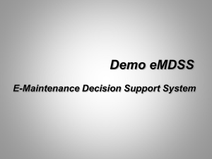 Demo MDSS - e-Maintenance Sweden AB