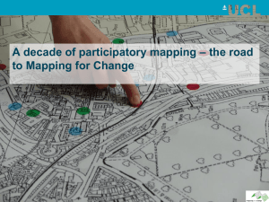 A decade of participatory mapping – the road to Mapping for Change