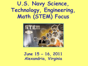 U.S. Navy Science, Technology, Engineering, Math (STEM)