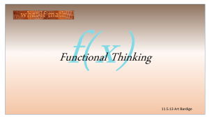Function Thinking - Art Bardige`s Website