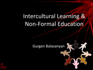 Intercultural Learning & Non-Formal Education