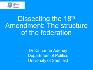 Eighteenth Amendment presentation by Dr Katharine Adeney