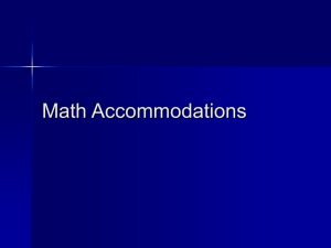 01 Math Accommodations