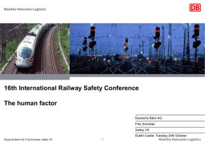 Presentation - International Rail Safety Conference (IRSC)