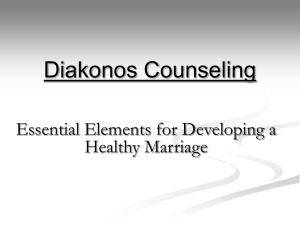 Essential Elements for Developing a Healthy Marriage