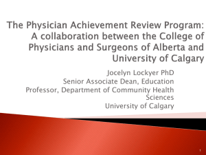 Physician Achievement Review Program