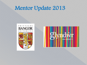 Annual mentor update 2012 - Nursing Mentors in the School of