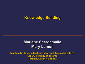 PowerPoint Presentation - What is Knowldege Building