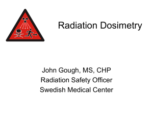 Radiographers – Radiation Dosimetry