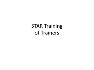 STAR Training of Trainers