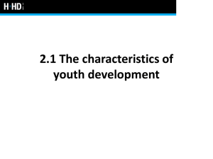 Physical characteristics of youth development