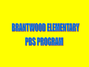 Brantwood Positive Behavior Support System (PBS)
