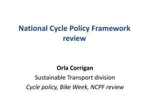 National Cycle Policy Framework review