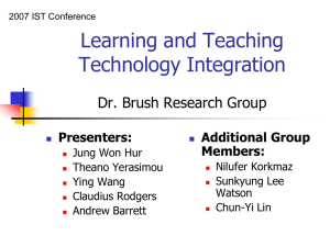 Learning and Teaching Technology Integration: Assisting Pre