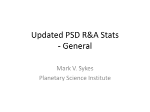 Updated PSD R&A Stats - General