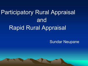 Participatory Rural Appraisal