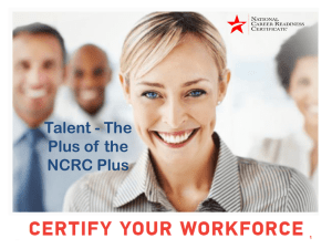 NCRC Plus Talent PPT