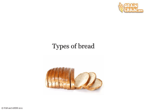 Types of bread presentation