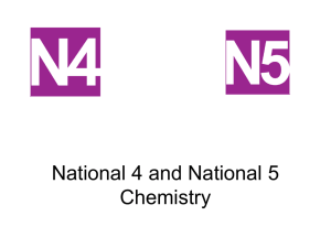 National 4 and National 5 Chemistry