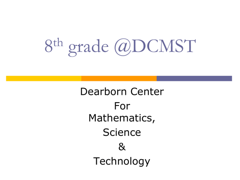 8th grade DCMST2015