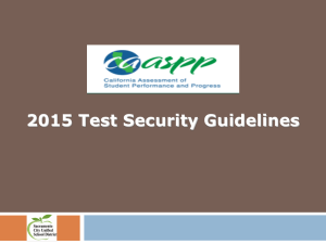 2015 Test Security Guidelines