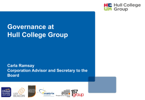 Hull College Group – basic Governance