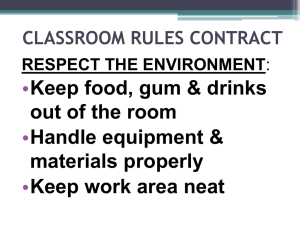 CLASSROOM RULES CONTRACT